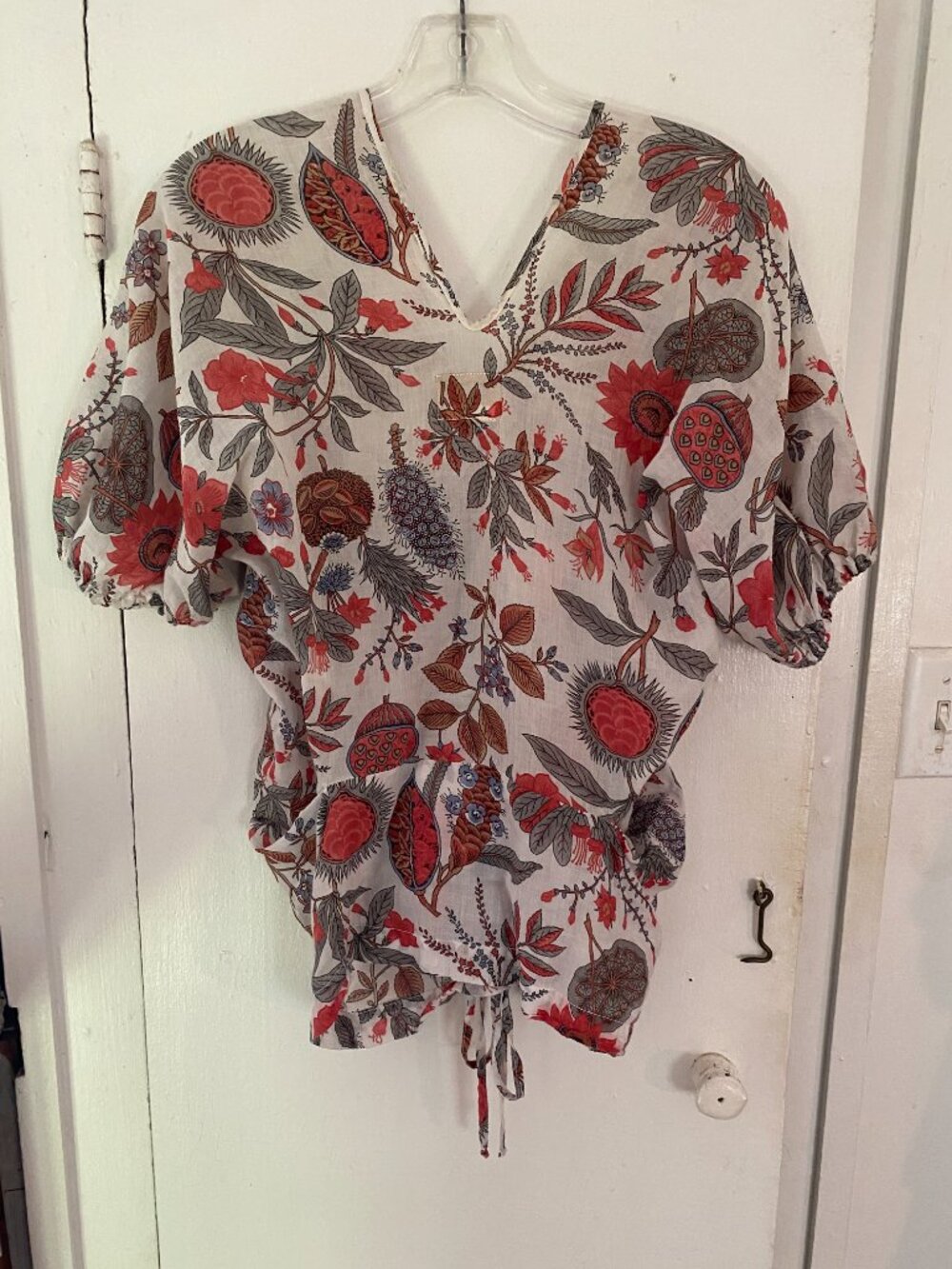 Vivienne Westwood Anglomania Blouse & Skirt Set in Botanical Poppy Print - Picture 6 of 13